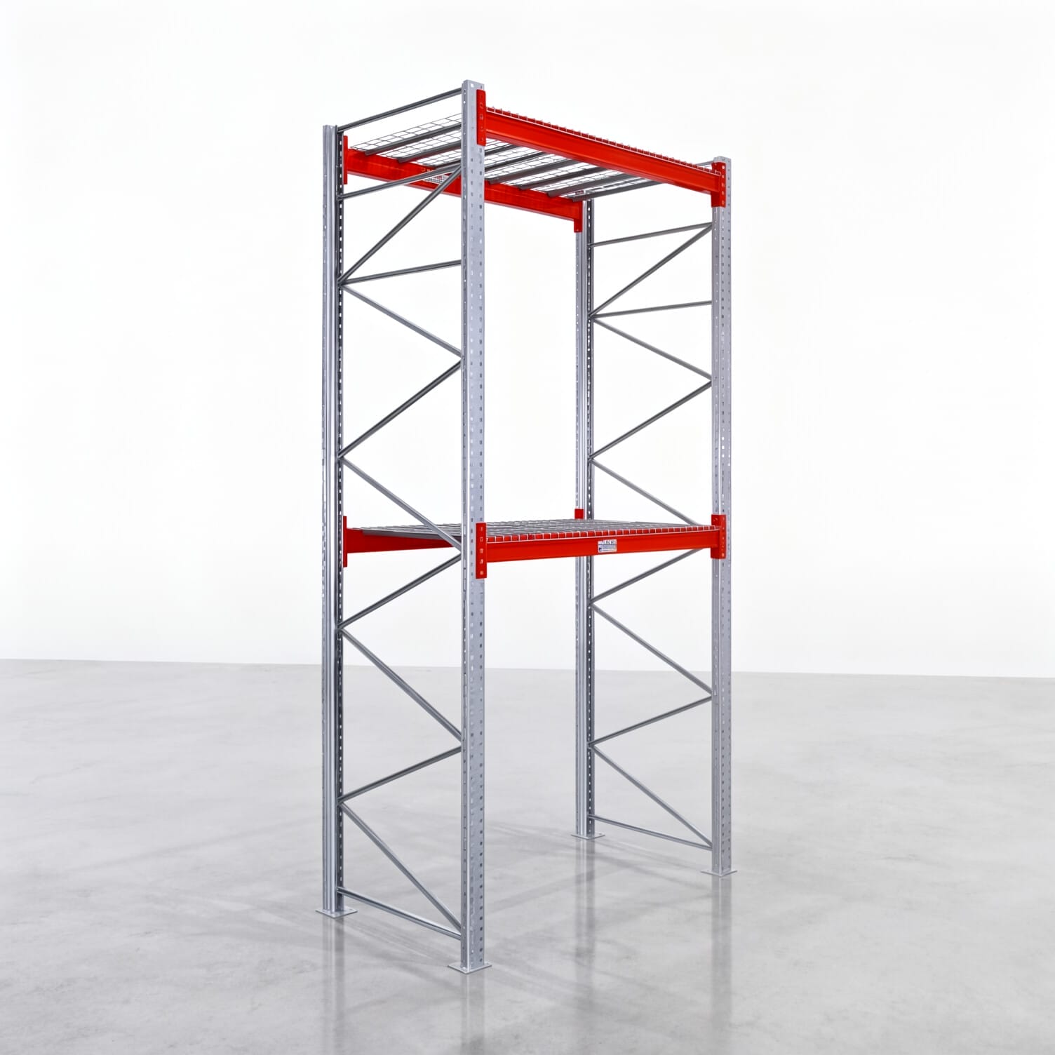 Rayonnages à palettes PRX 1000, Europalette, H : 4.100 mm, L : 2.000 mm, poids de palette : 750 kg, emplacements palettes : 6