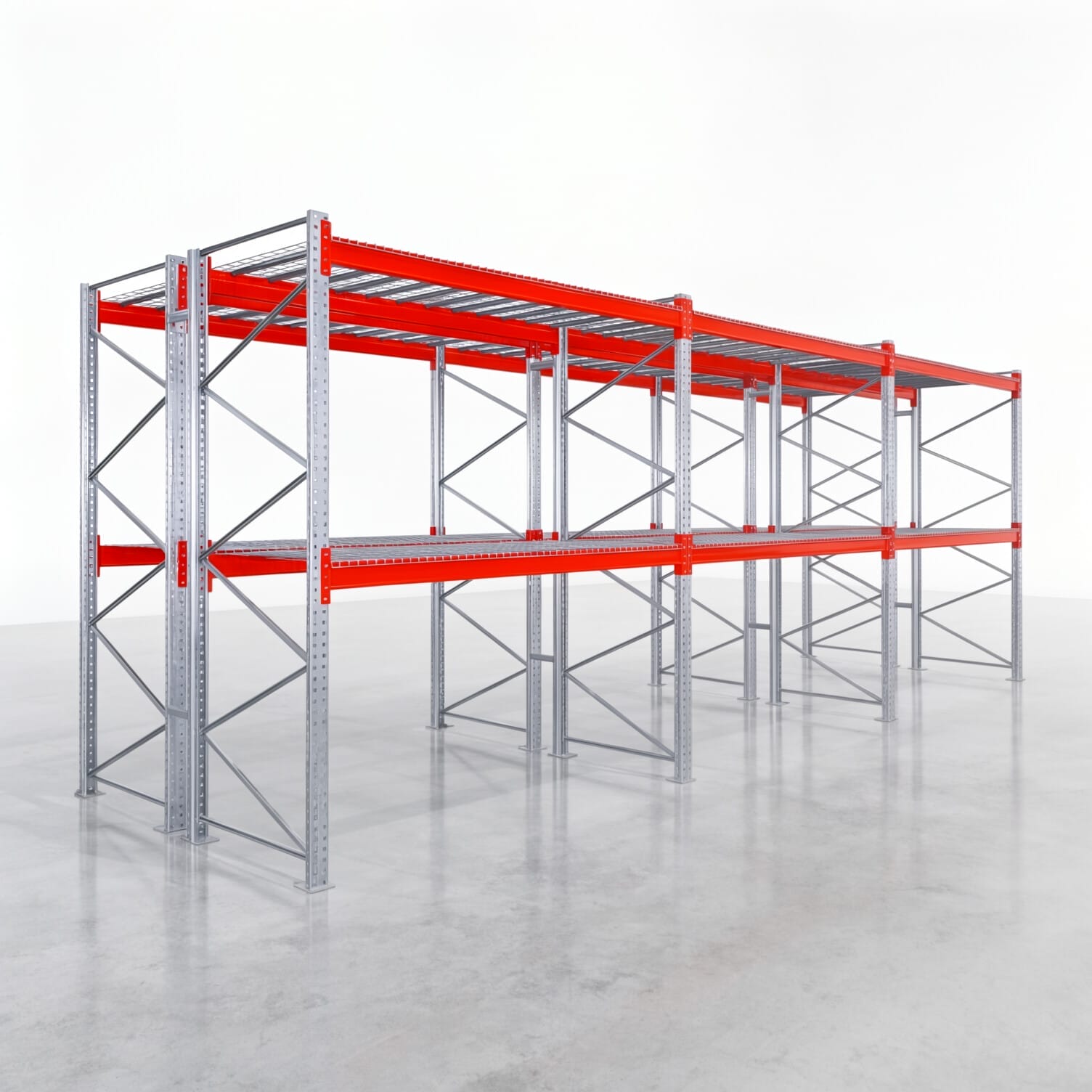 Rayonnages à palettes PRX 1000, europalette, H : 3.100 mm, L : 8.500 mm, poids de palette : 750 kg, emplacements de palettes : 27