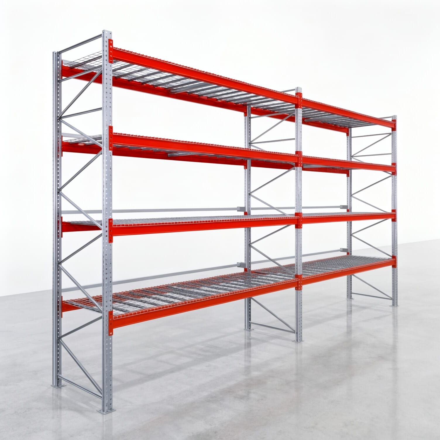Rayonnages à palettes PRX 1000, palette Europe, H : 4.100 mm, L : 7.500 mm, poids des palettes : 750 kg, emplacements palettes : 40