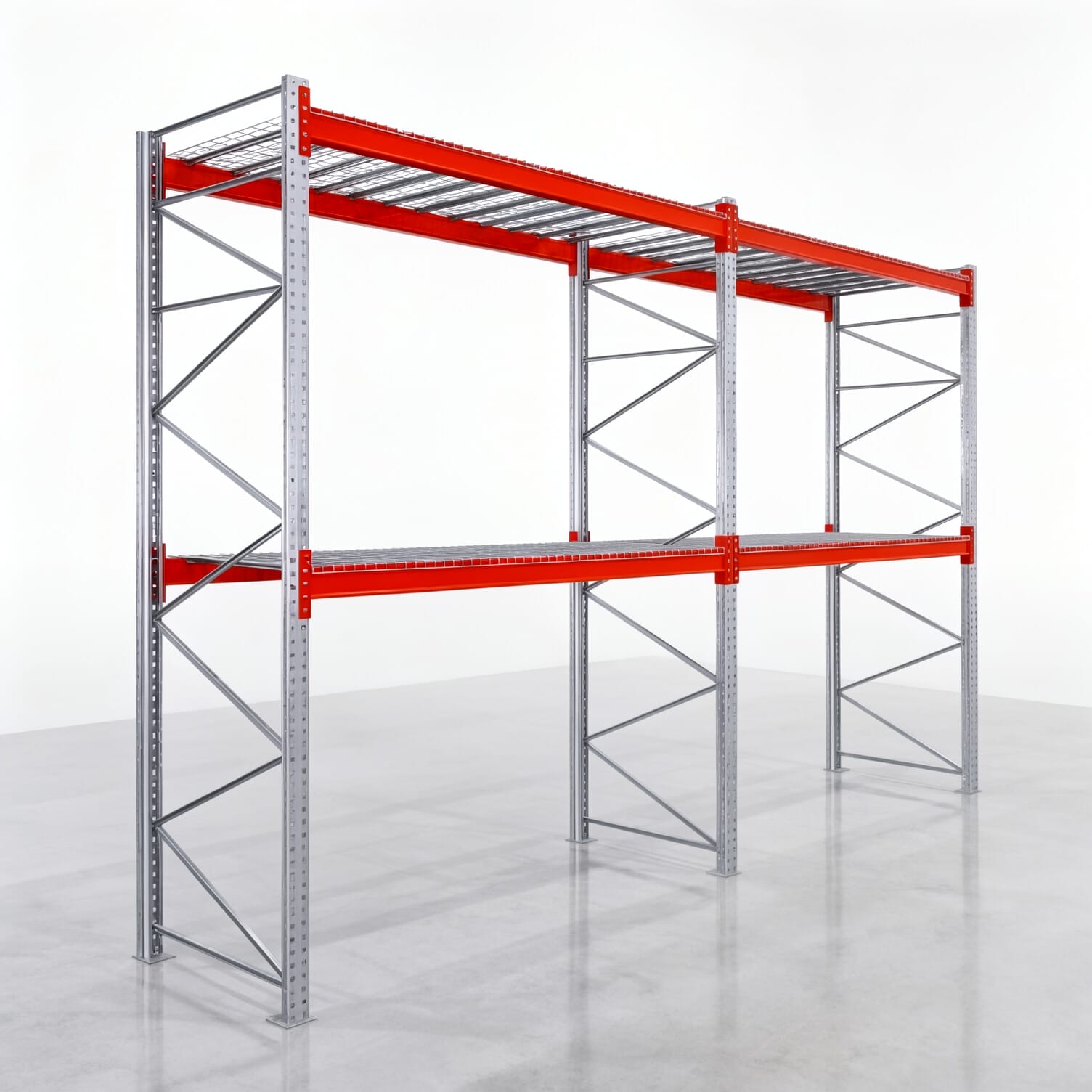 Rayonnages à palettes PRX 1000, palette Europe, H : 3.600 mm, l : 5.700 mm, poids de palette : 500 kg, emplacements palettes : 18