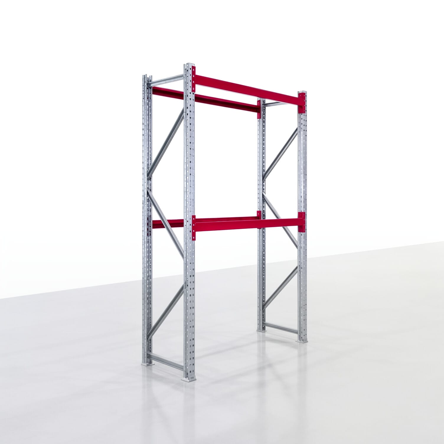 Magazijnstellingen WSX 5000, H: 2.400 mm, B: 1.626 mm mm, D: 600 mm, Niveaus: 3, Vakbreedte: 1.500 mm, Opleg: zonder