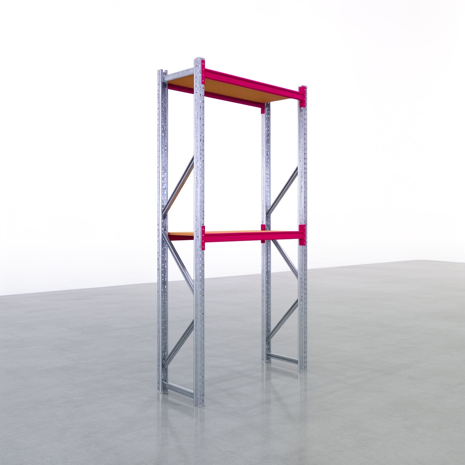 Magazijnstellingen WSX 5000, H: 3.000 mm, B: 1.626 mm mm, D: 600 mm, niveaus: 3, vakbreedte: 1.500 mm, oplegging: spaanplaat