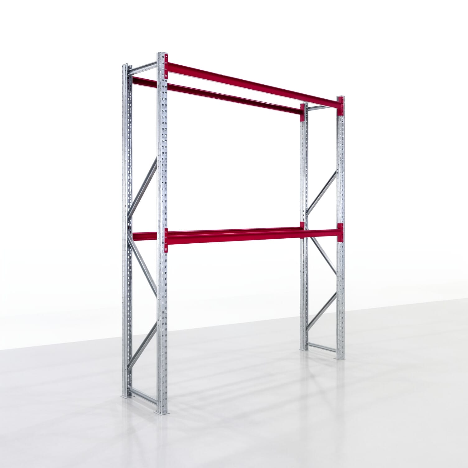 Magazijnstellingen WSX 5000, H: 3.000 mm, B: 2.616 mm mm, D: 600 mm, Niveaus: 3, Vakbreedte: 2.500 mm, Opleg: zonder