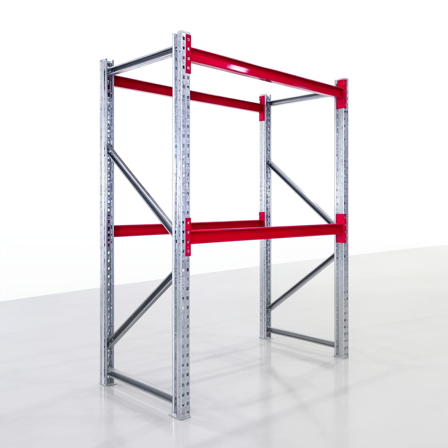 Magazijnstellingen WSX 5000, H: 2.000 mm, B: 1.626 mm mm, D: 800 mm, niveaus: 3, vakbreedte: 1.500 mm, oplegging: zonder