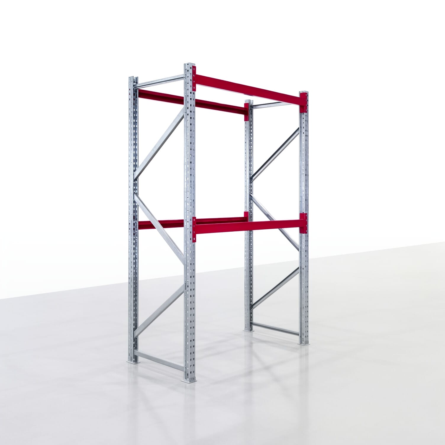 Magazijnstellingen WSX 5000, H: 2.400 mm, B: 1.626 mm mm, D: 800 mm, niveaus: 3, vakbreedte: 1.500 mm, opleg: zonder