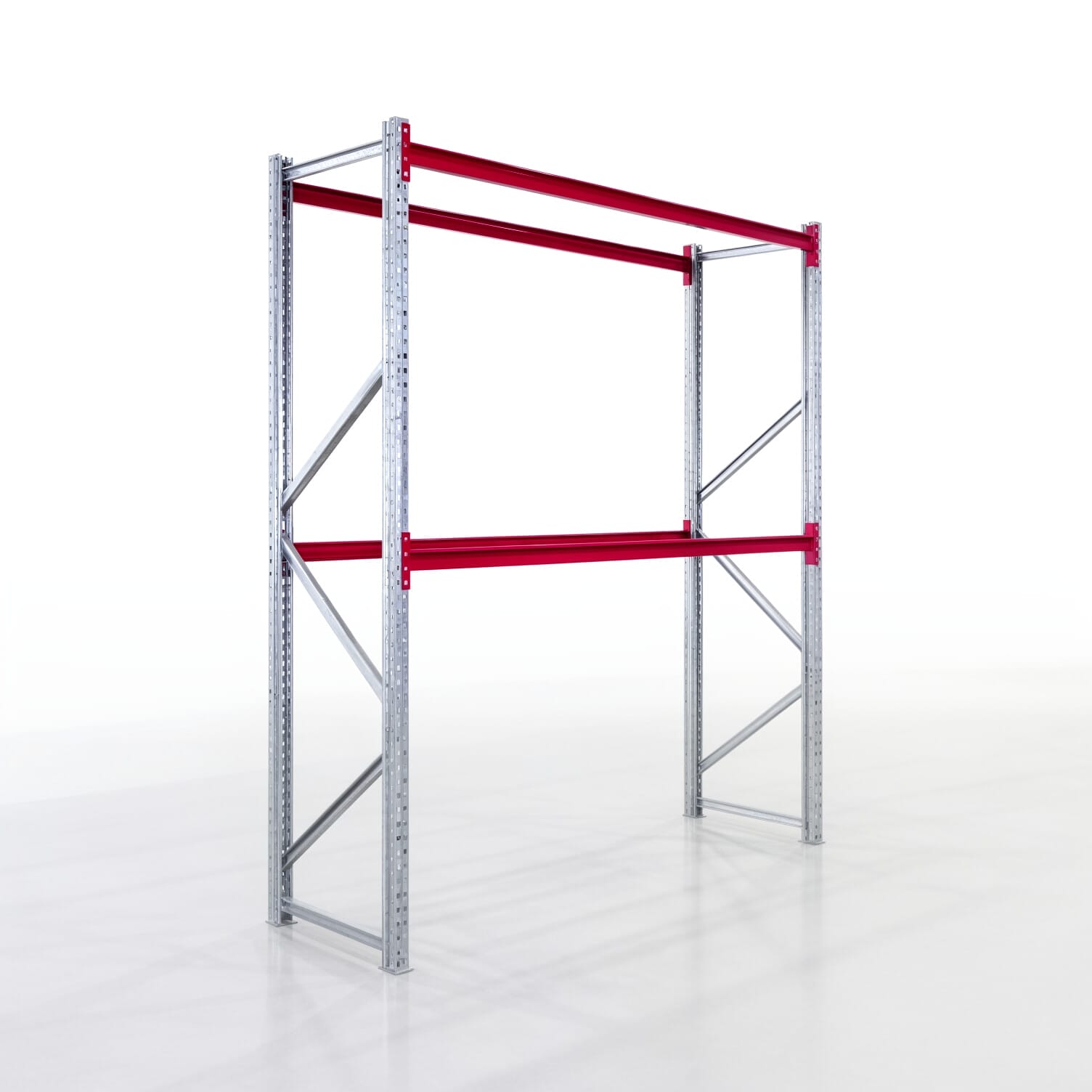 Magazijnstellingen WSX 5000, H: 3.000 mm, B: 2.616 mm mm, D: 800 mm, niveaus: 3, vakbreedte: 2.500 mm, oplegging: zonder