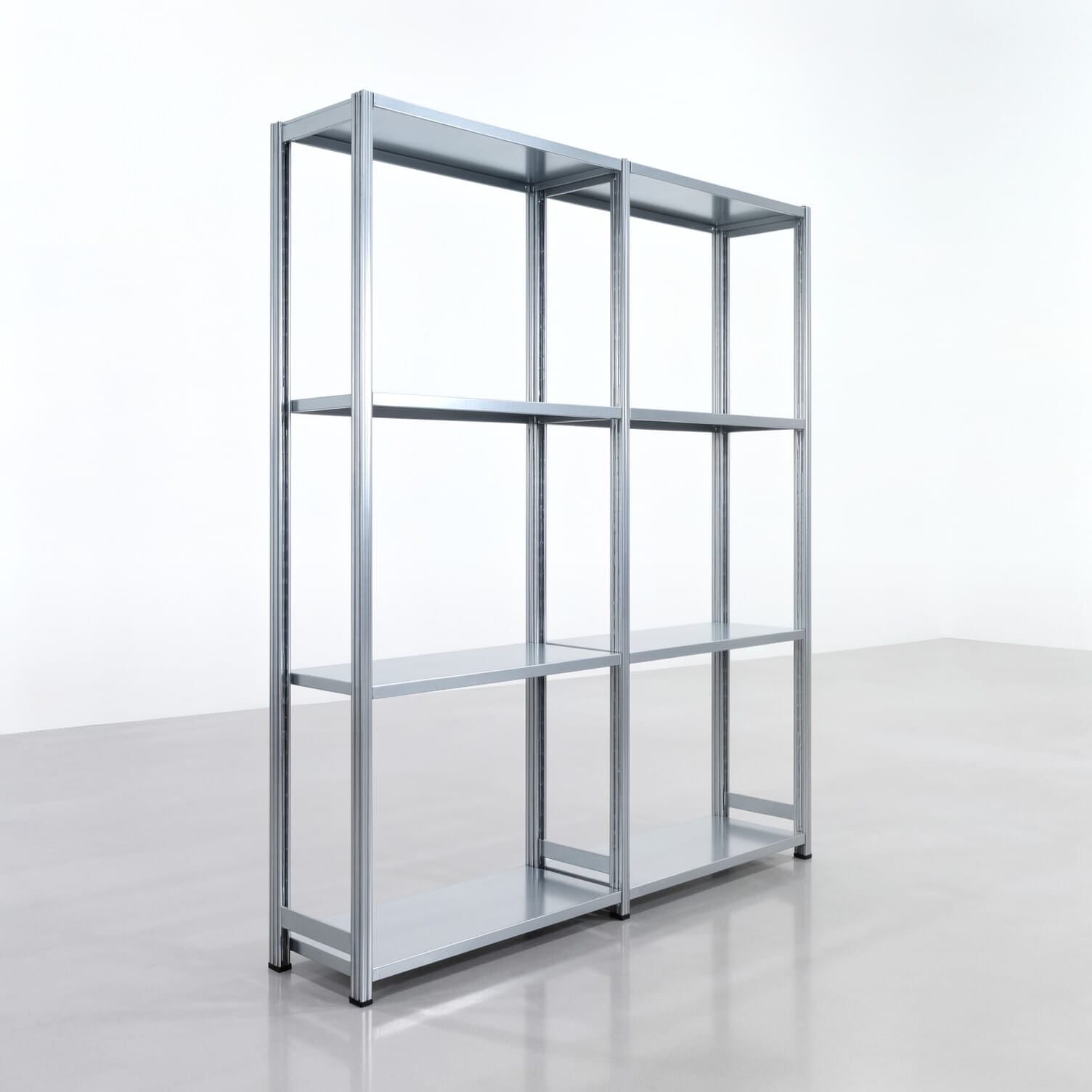 Rayonnages métalliques FBX 4000, H : 2.250 mm, L : 2.026 mm mm, P : 400 mm, niveaux : 4