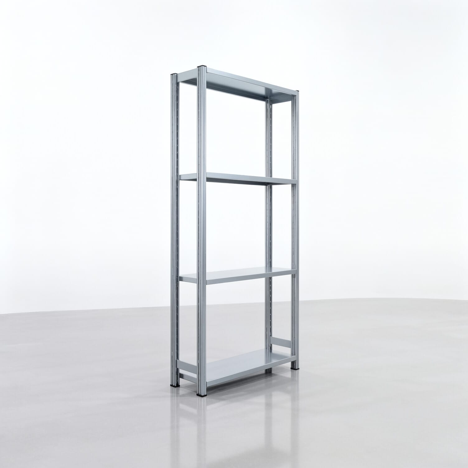 Rayonnages métalliques FBX 4000, H: 2.000 mm, l: 1.029 mm mm, P: 300 mm, Niveaux : 4