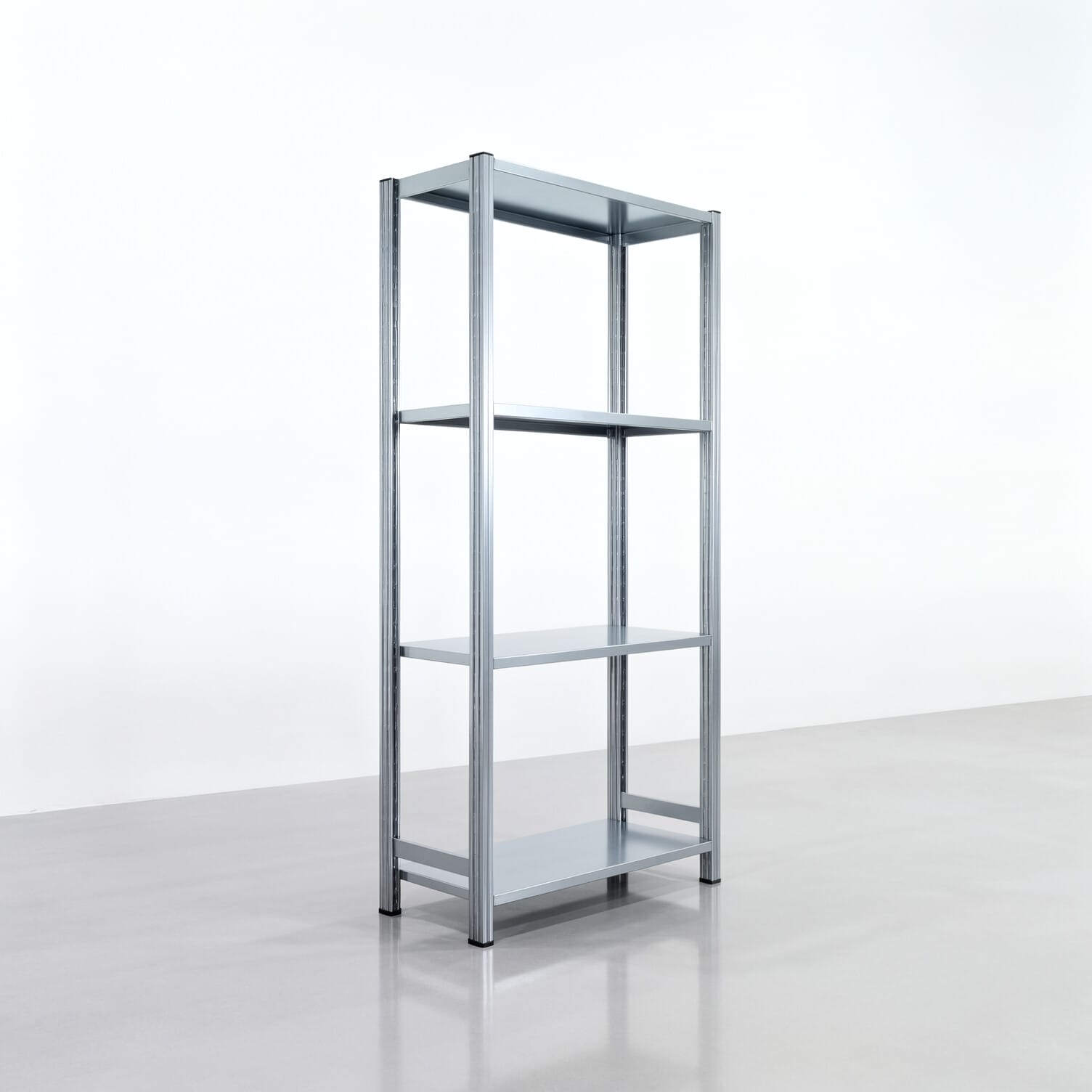 Rayonnages métalliques FBX 4000, H: 2.000 mm, L : 1.029 mm mm, P : 400 mm, Niveaux : 4