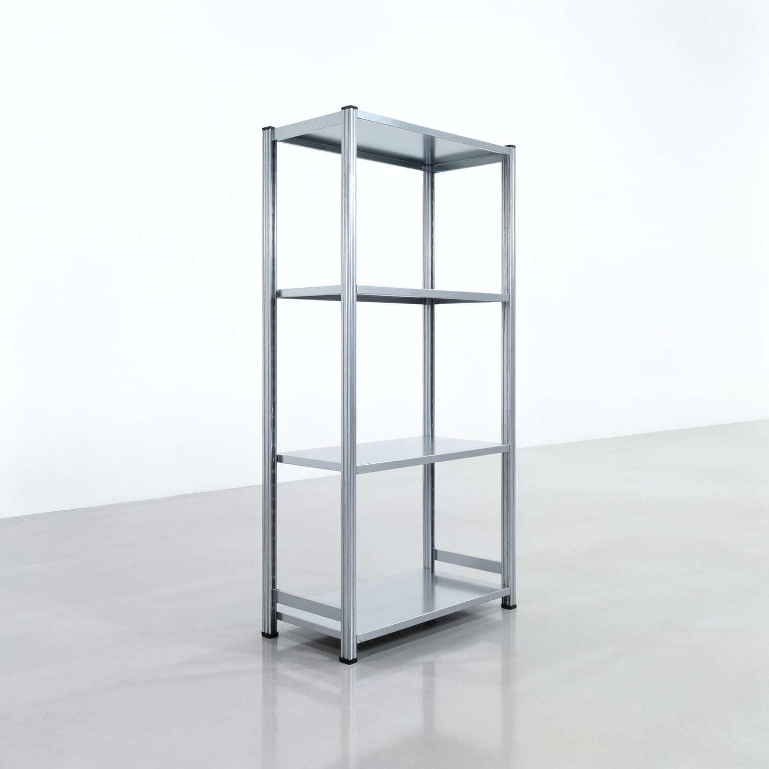 Rayonnages métalliques FBX 4000, H: 2.000 mm, L : 1.029 mm mm, P: 500 mm, niveaux : 4