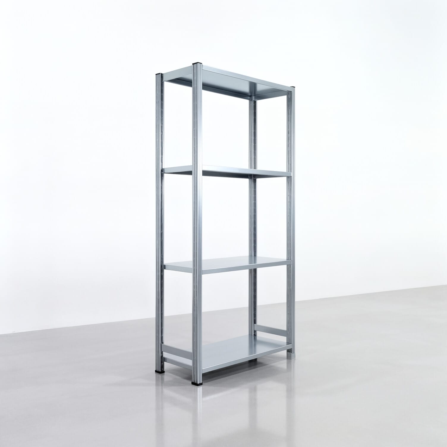 Rayonnages métalliques FBX 4000, H: 2.000 mm, L : 1.029 mm mm, P: 400 mm, niveaux : 4