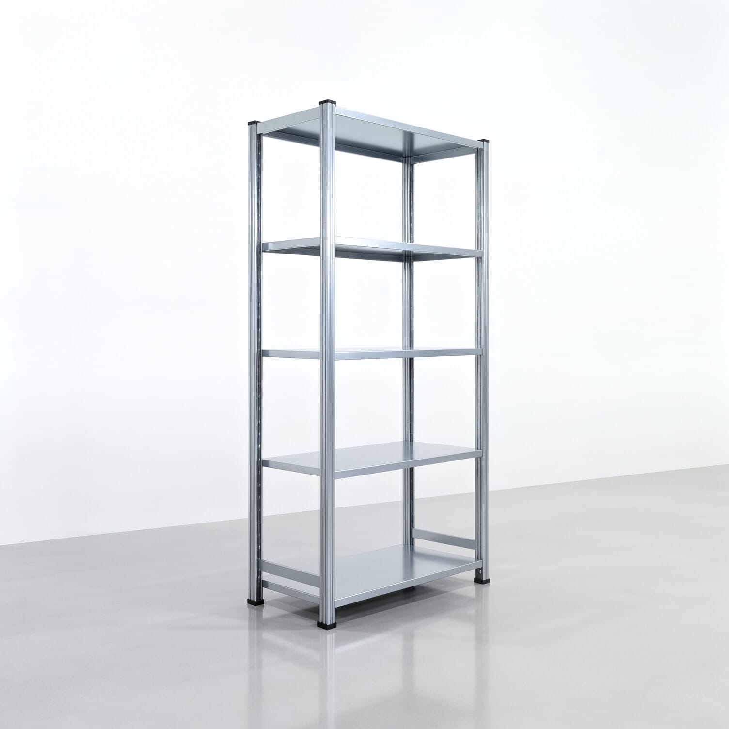 Rayonnages métalliques FBX 4000, H: 2.000 mm, L : 1.029 mm mm, P: 500 mm, niveaux : 3