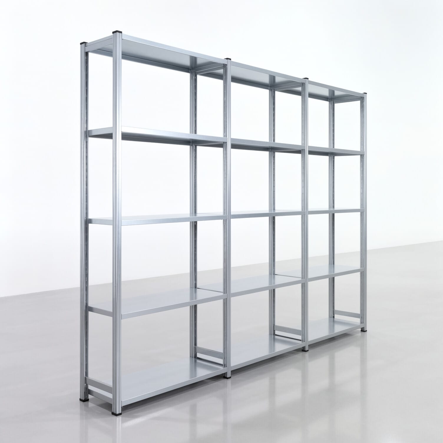 Rayonnages métalliques FBX 4000, H: 2.250 mm, L : 3.023 mm mm, P: 400 mm, Niveaux : 5