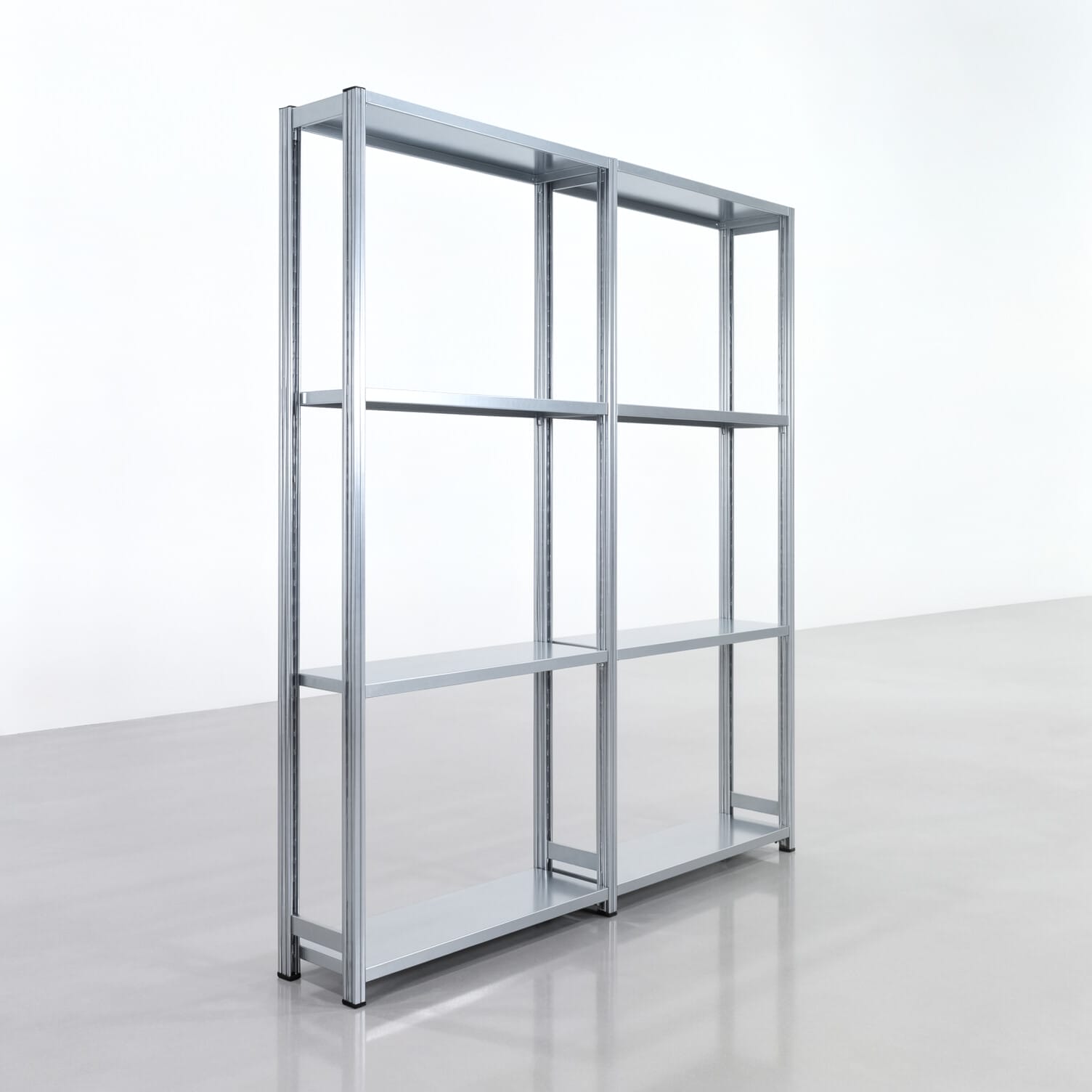 Rayonnages métalliques FBX 4000, H : 2.250 mm, l : 2.026 mm mm, P : 300 mm, niveaux : 4