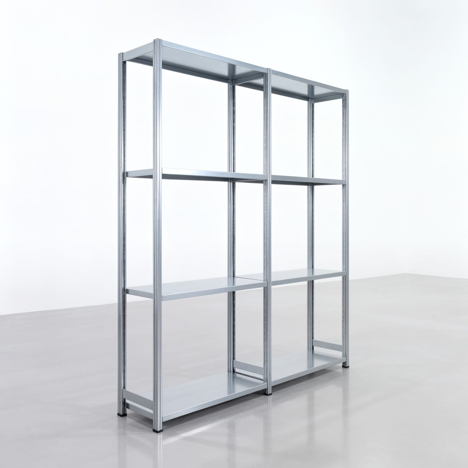 Rayonnages métalliques FBX 4000, H : 2.250 mm, L : 2.026 mm mm, P : 400 mm, niveaux : 4