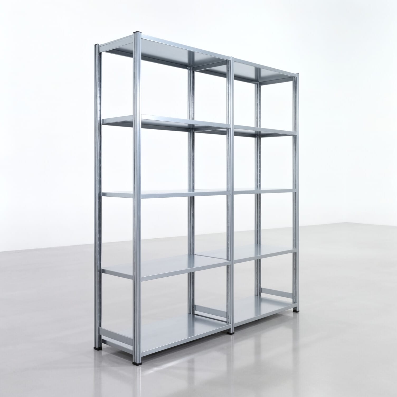 Rayonnages métalliques FBX 4000, H: 2.250 mm, L : 2.026 mm mm, P : 500 mm, Niveaux : 5