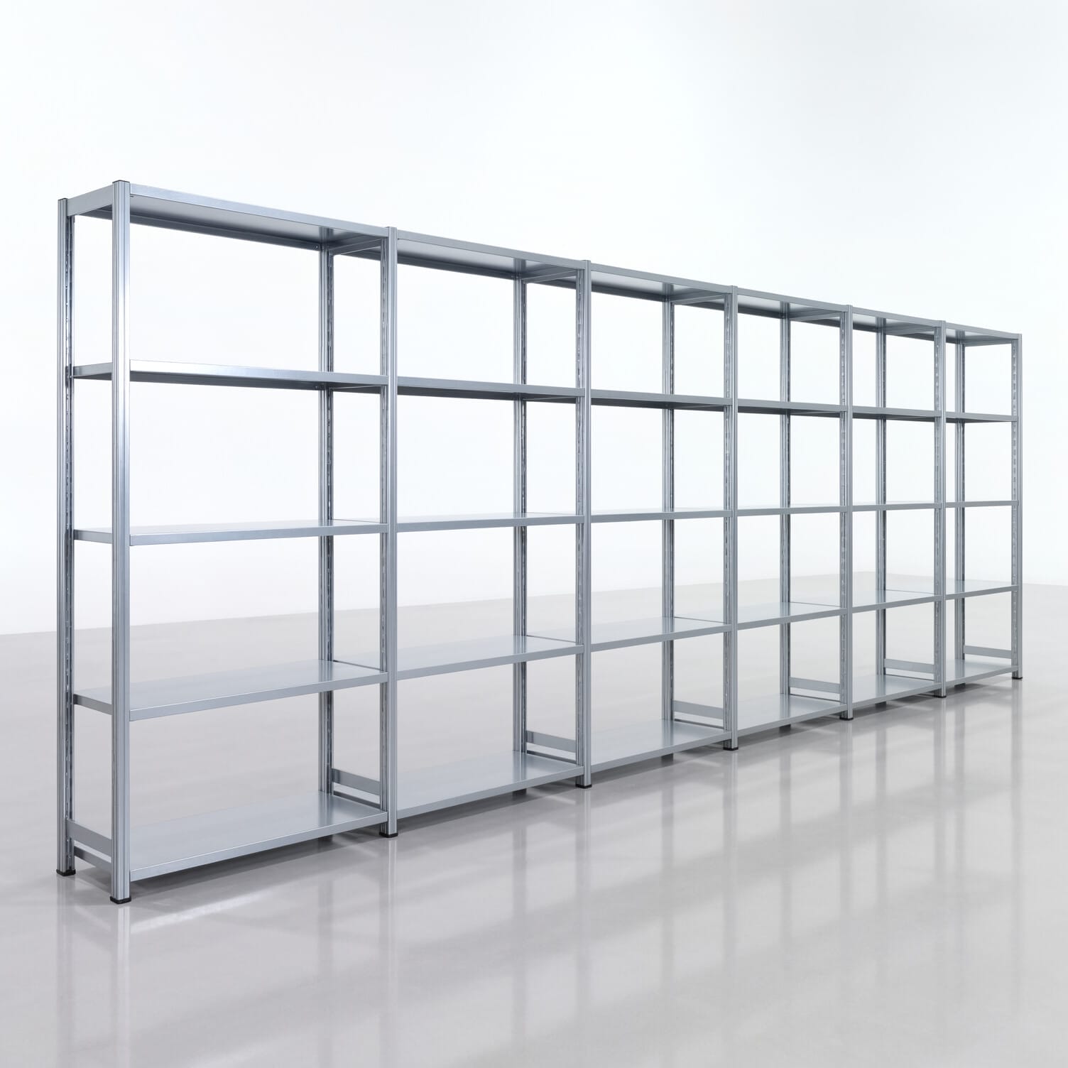 Legbordstelling FBX 4000, H: 2.000 mm, B: 6.014 mm mm, D: 400 mm, niveaus: 5