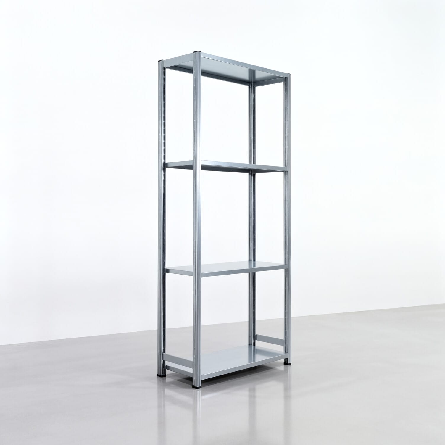 Rayonnages métalliques FBX 4000, H : 2.250 mm, l : 1.029 mm mm, P : 400 mm, Niveaux : 4