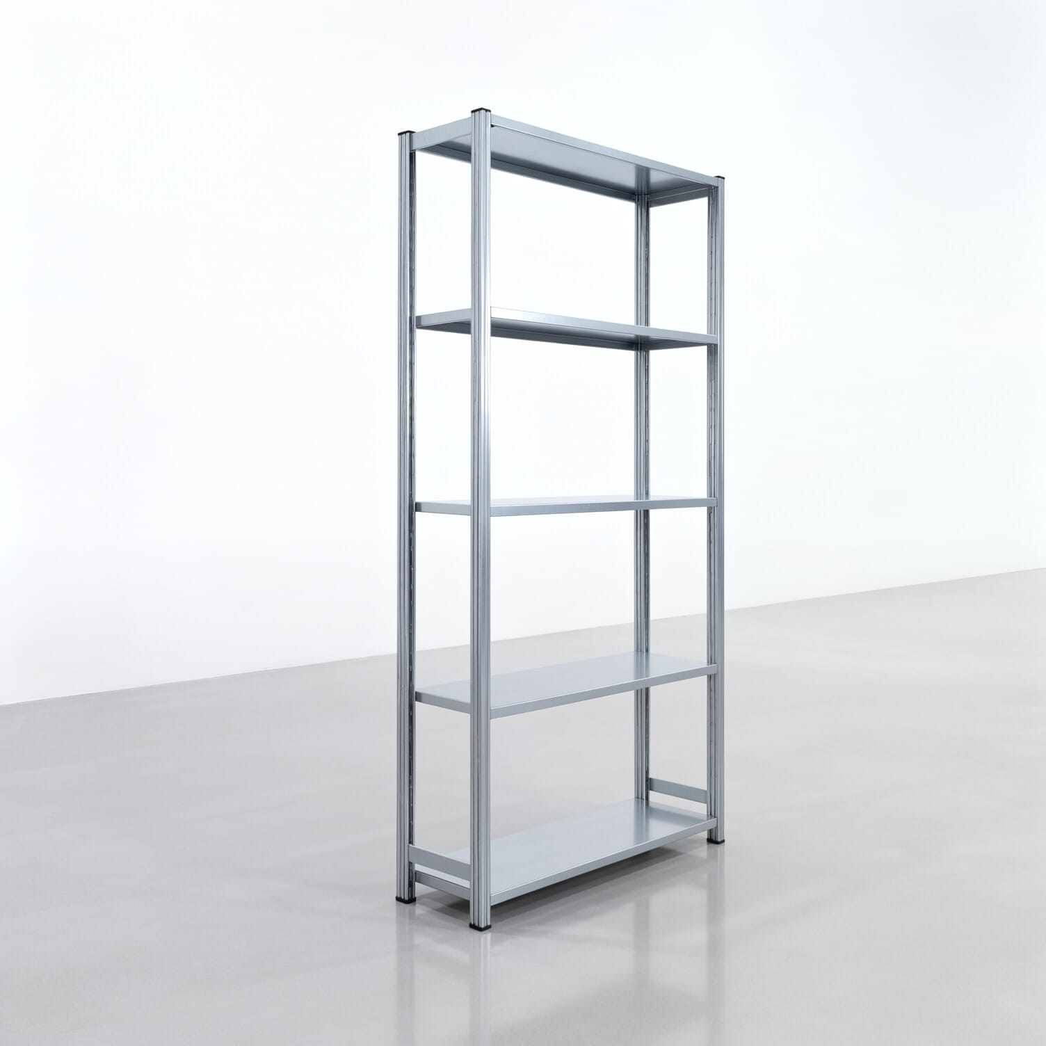 Rayonnages métalliques FBX 4000, H: 2.350 mm, L : 1.229 mm mm, P: 400 mm, niveaux : 5