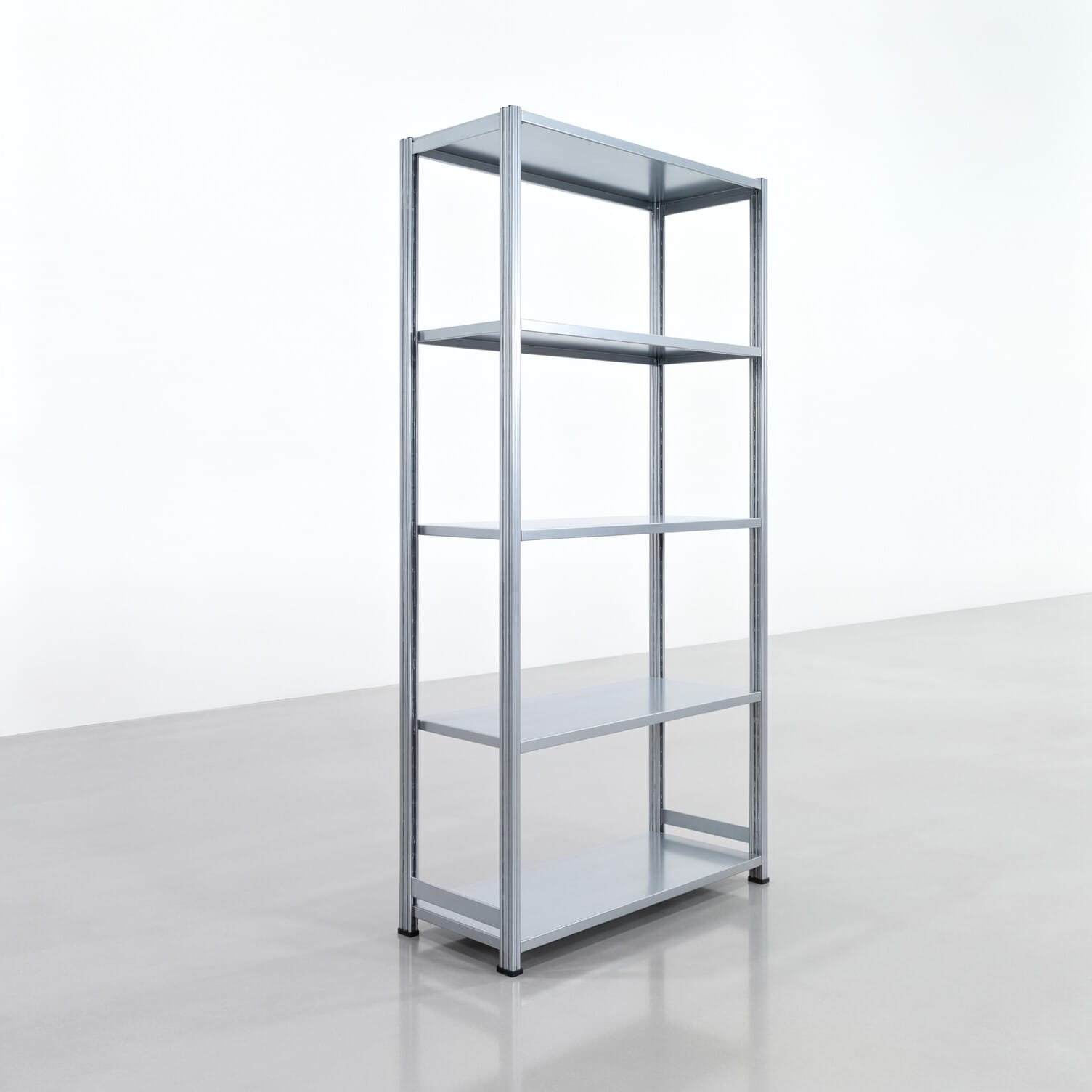 Rayonnages métalliques FBX 4000, H : 2.350 mm, L : 1.229 mm mm, P : 500 mm, Niveaux : 5