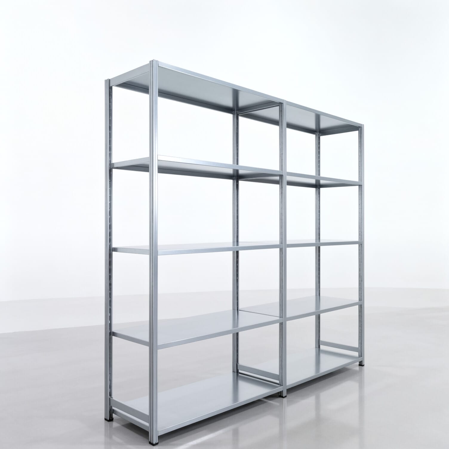 Rayonnages métalliques FBX 4000, H: 2.350 mm, L : H : P: 2.626 mm mm, T: 600 mm, Niveaux : 5