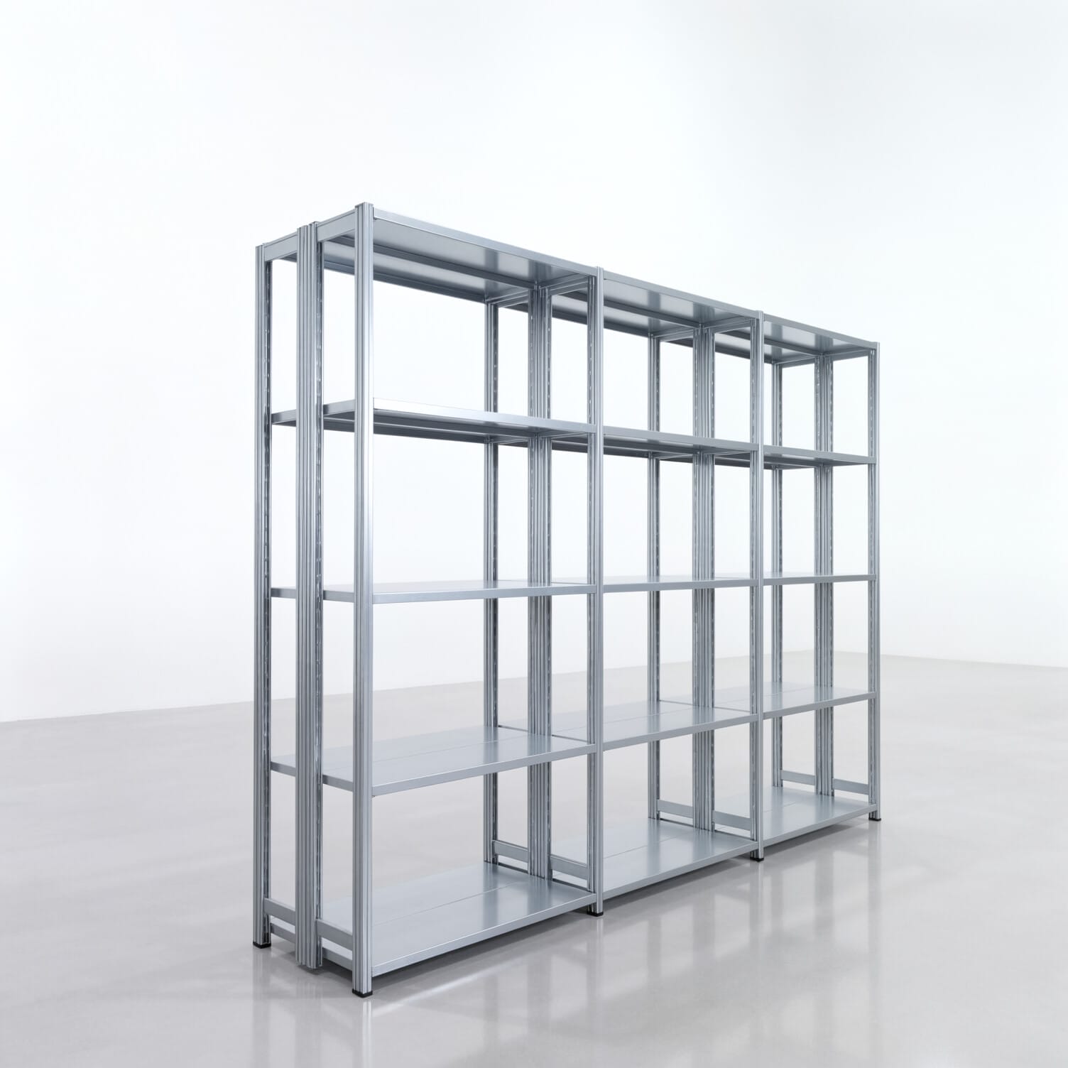 Rayonnages métalliques FBX 4000, H: 2.250 mm, L : 3.023 mm mm, P: 300 mm, Niveaux : 5