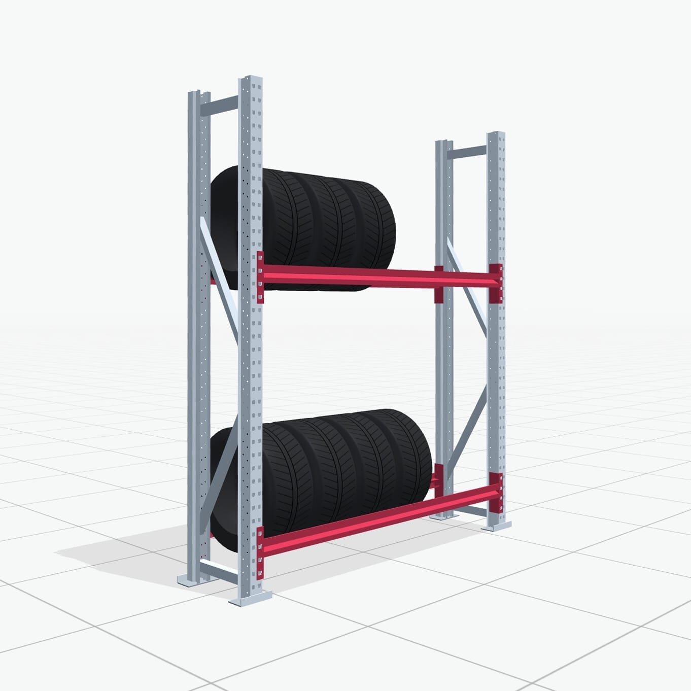 Bandenstellingen RSX 5000, H: 2.000 mm, B: 1.626 mm mm, D: 400 mm (13 - 15