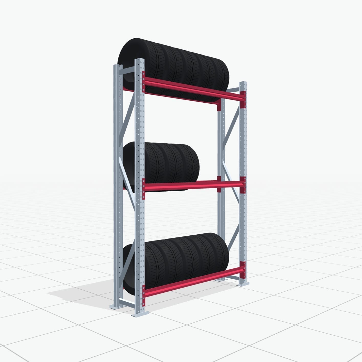 Bandenstellingen RSX 5000, H: 2.400 mm, B: 1.626 mm mm, D: 400 mm (13 - 15