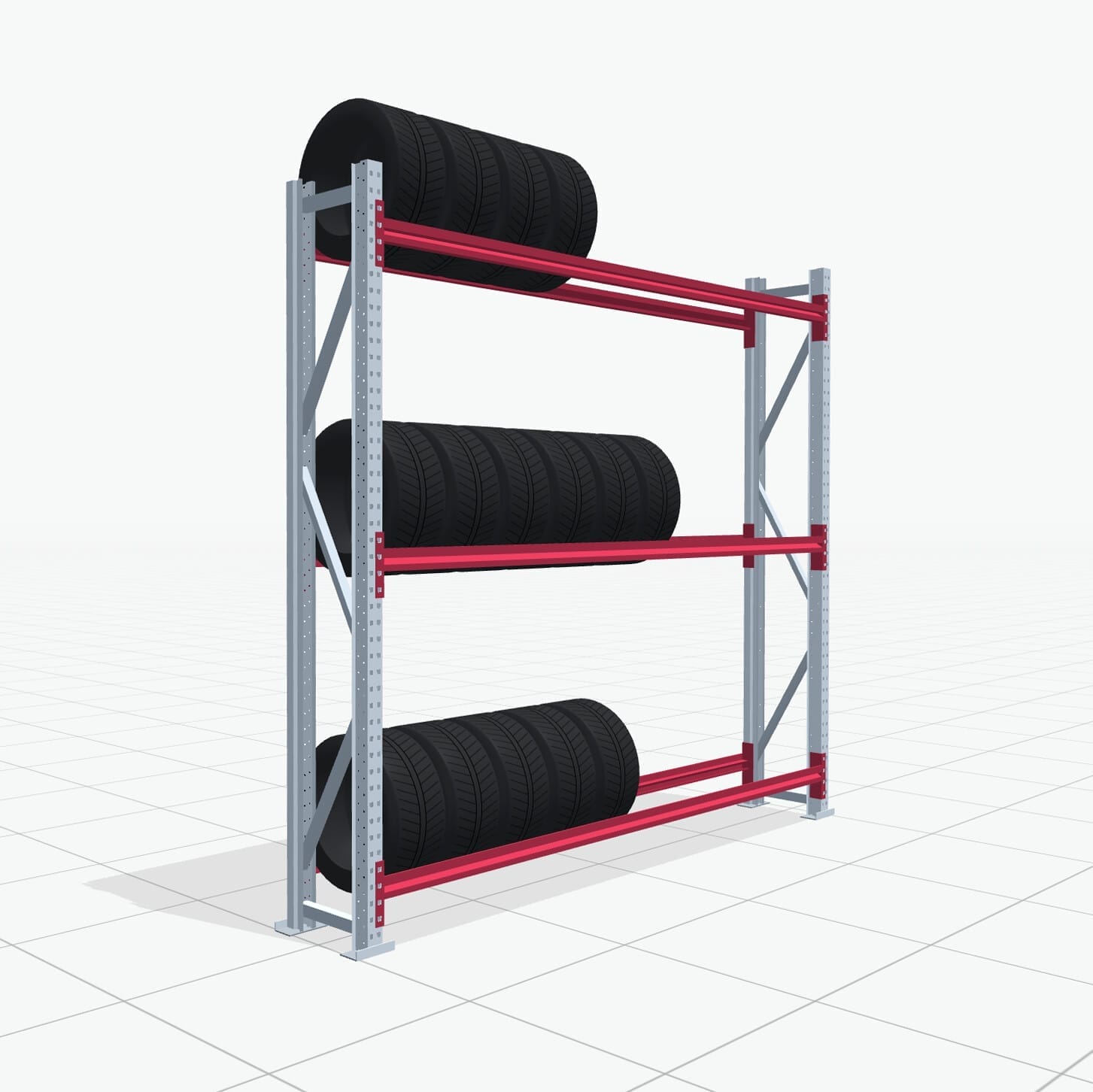 Bandenstellingen RSX 5000, H: 2.400 mm, B: 2.616 mm mm, D: 400 mm (13 - 15