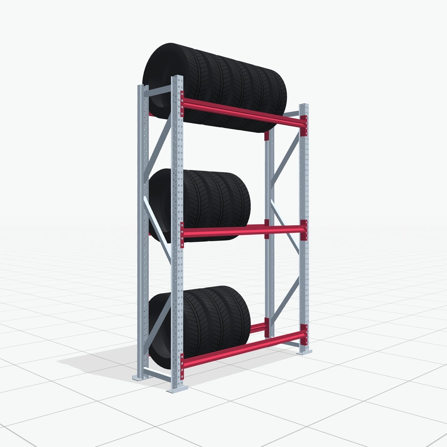 Bandenstellingen RSX 5000, H: 2.400 mm, B: 1.626 mm mm, D: 500 mm (16 - 18
