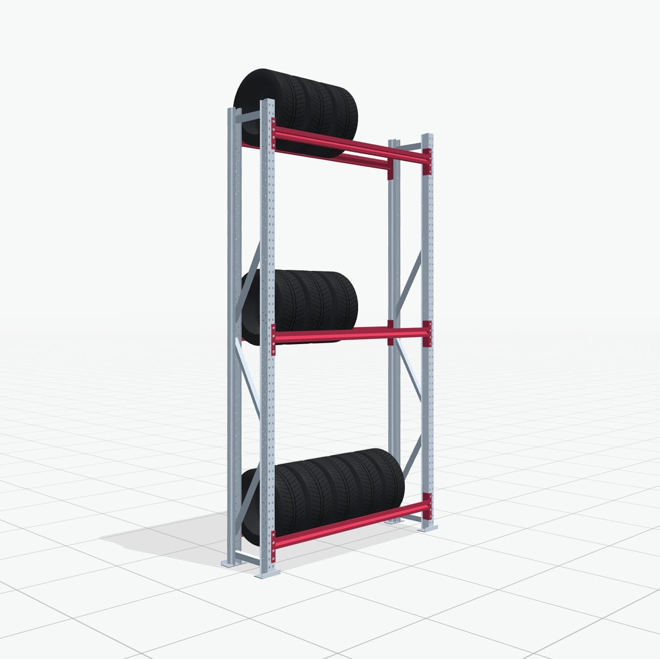 Bandenstellingen RSX 5000, H: 3.000 mm, B: 1.626 mm mm, D: 400 mm (13 - 15
