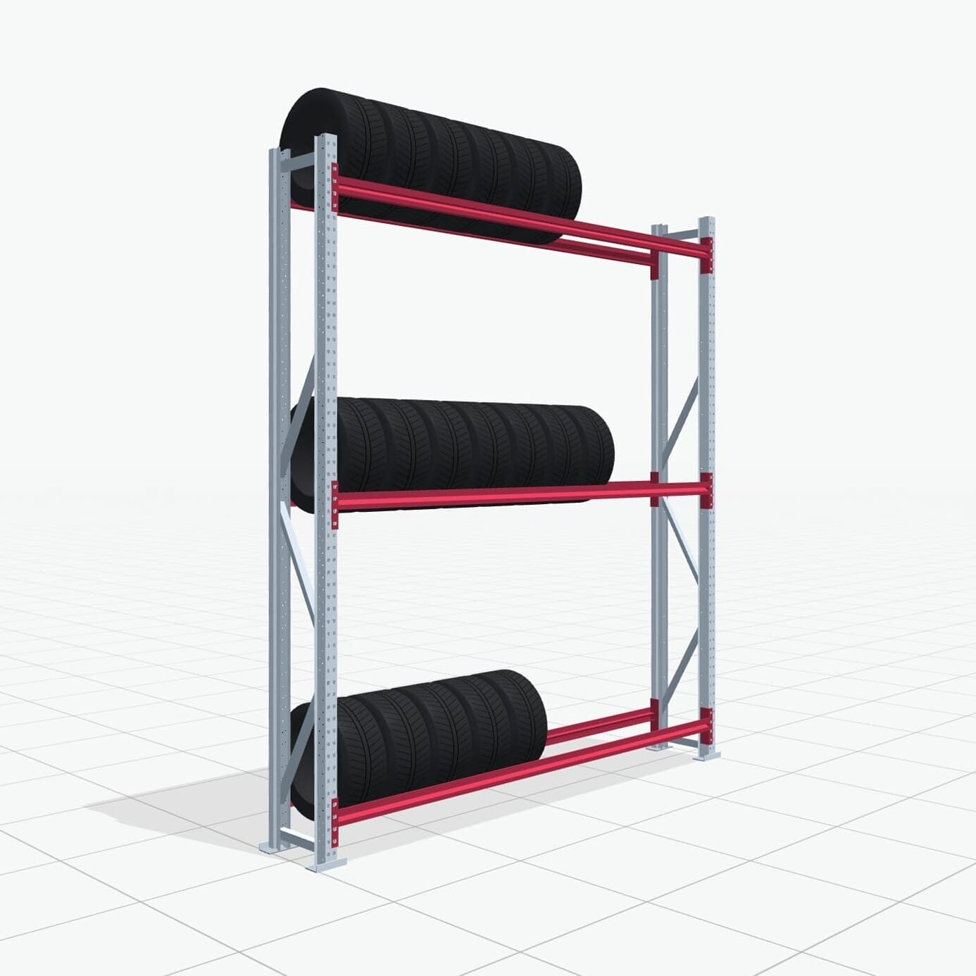 Bandenstellingen RSX 5000, H: 3.000 mm, B: 2.616 mm mm, D: 400 mm (13 - 15