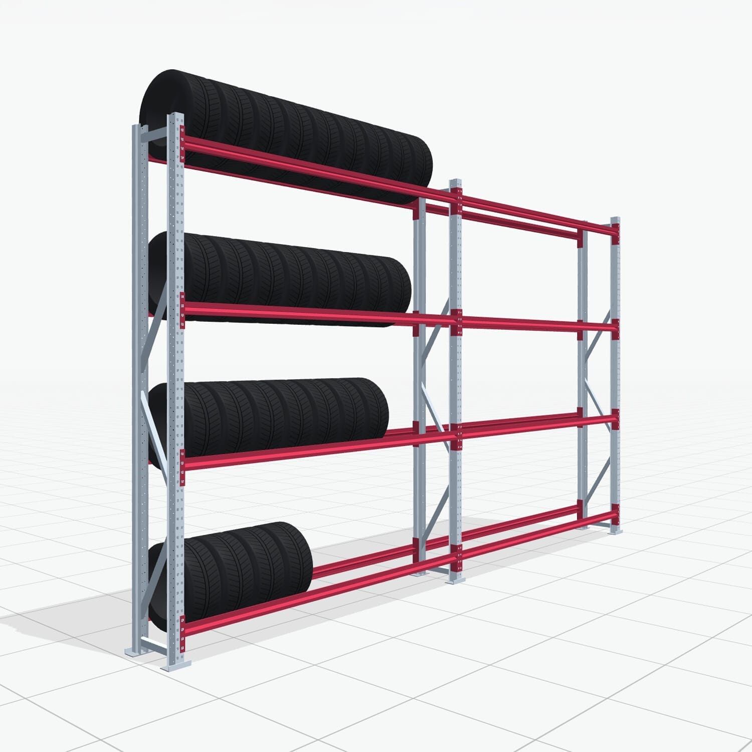 Bandenstellingen RSX 5000, H: 3.000 mm, B: 5.167 mm mm, D: 400 mm (13 - 15