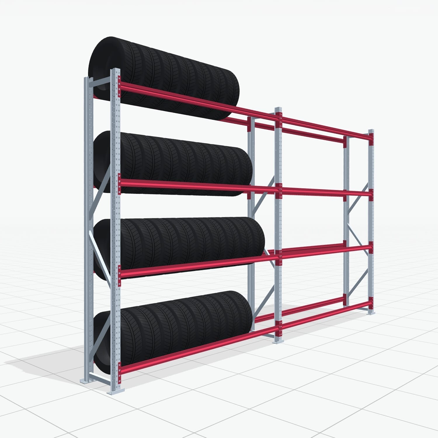 Bandenstellingen RSX 5000, H: 3.000 mm, B: 5.167 mm mm, D: 500 mm (16 - 18