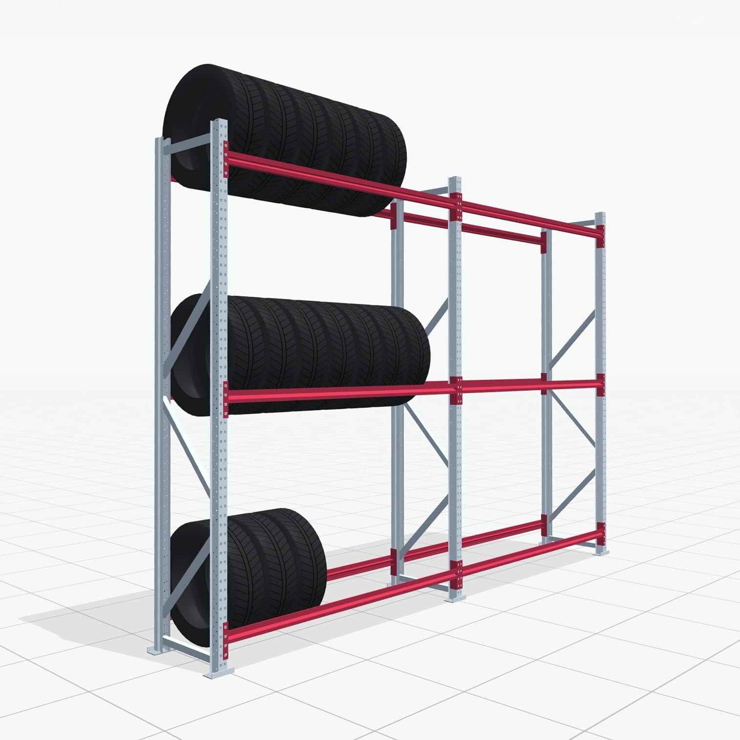 Bandenstellingen RSX 5000, H: 3.000 mm, B: 4.177 mm mm, D: 600 mm (19 - 21
